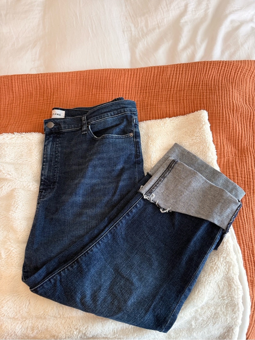 Frame Denim Dark Wash Blue Jeans